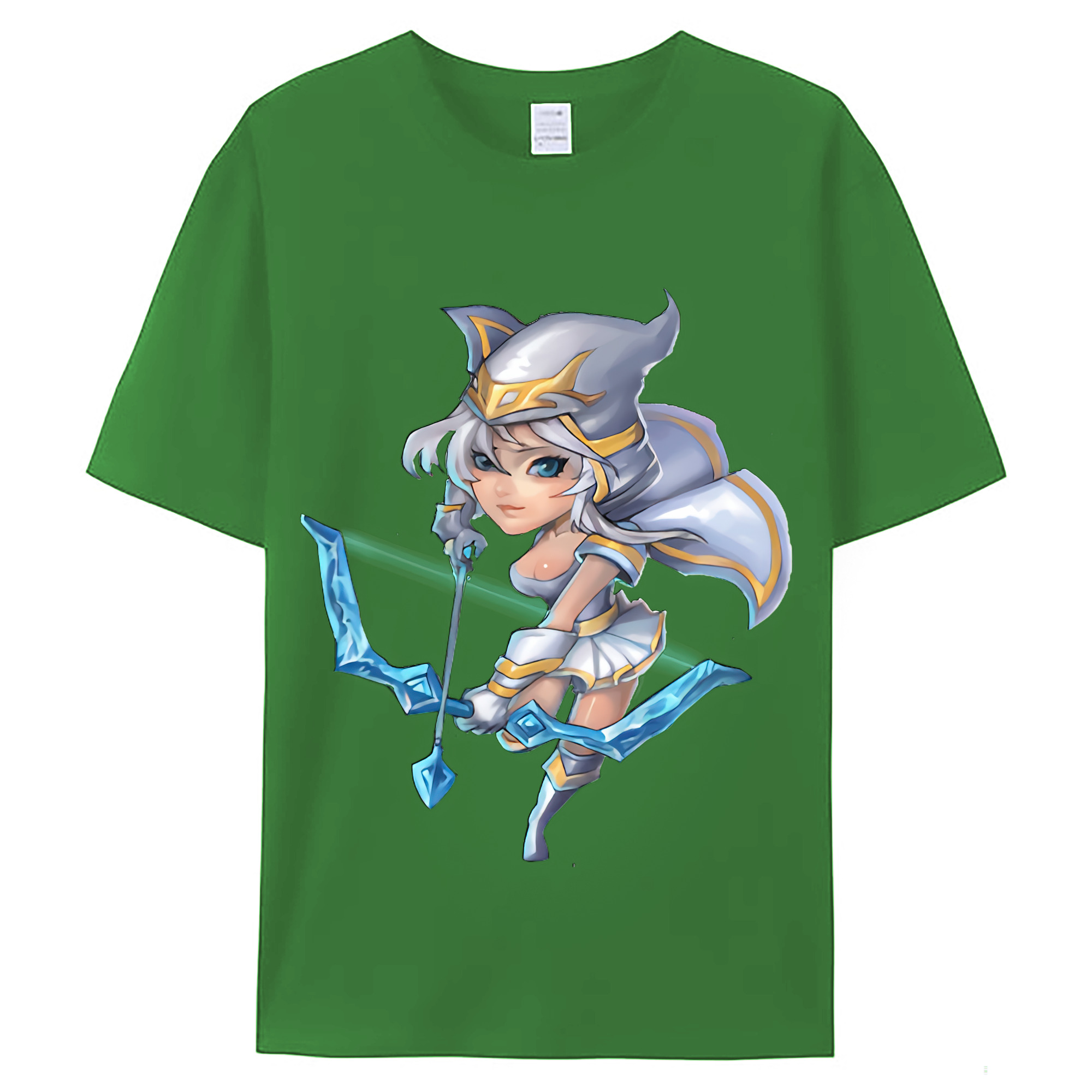 （画像用） リーグ・オブ・レジェンド League of Legends LOL レディースカジュアルプリントTシャツ（綿100％）